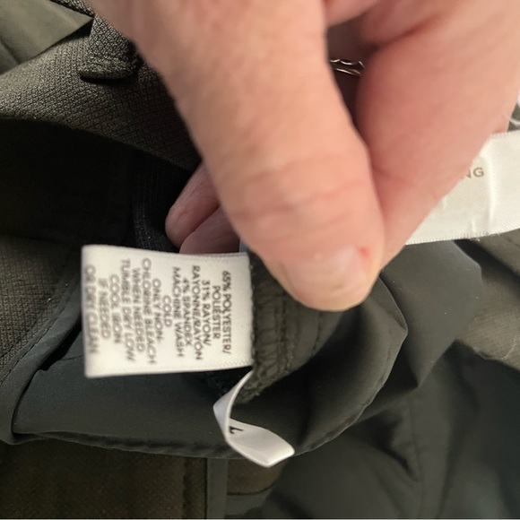 Loft Julie style pants size 14 olive with tie belt slightly cropped - Picture 2 of 5